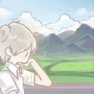 田里的一棵松