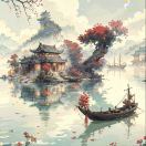 一笠烟雨