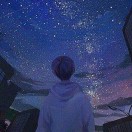 仰望星空。
