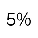 5%