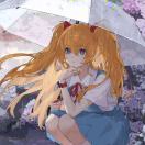 抱猫少女