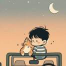 夕阳下的派大星